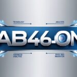 Image featuring the text 'CAB646ONC' displayed prominently, surrounded by elements symbolizing technology, innovation, and data analysis in sleek blue and silver tones.