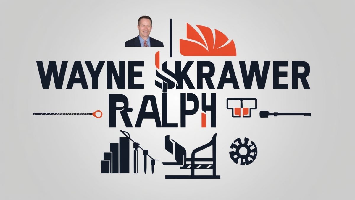 Image featuring 'wayne skrawer ralph' with visuals representing his professional achievements and career-related elements.